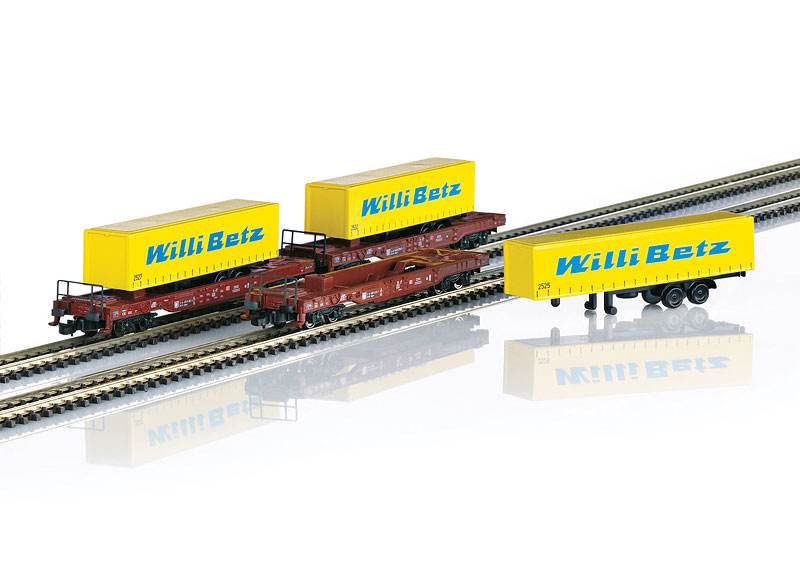 Lot De 3 Wagons Märklin / Smcf - HO - Métal Blanc Et Plastique - Occasion