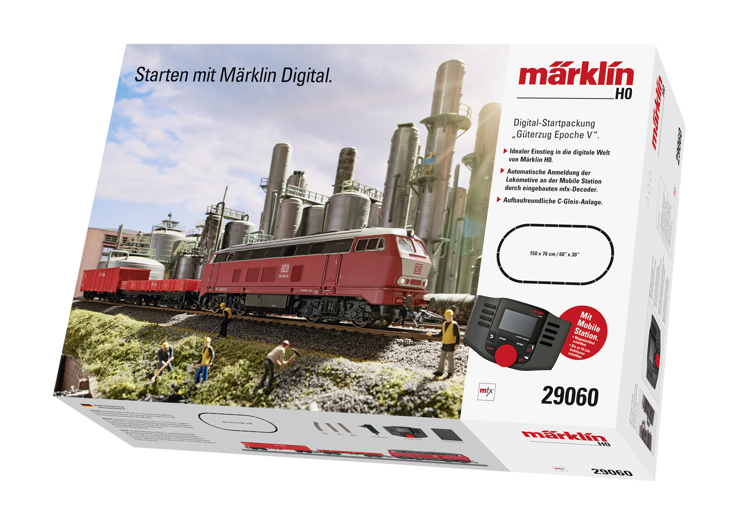 Kit De Train Märklin 81304 - Train Longue Distance De La DB (Deutsche Bahn) - Échelle H0 - Moteur, éclairage LED, 3 Wagons