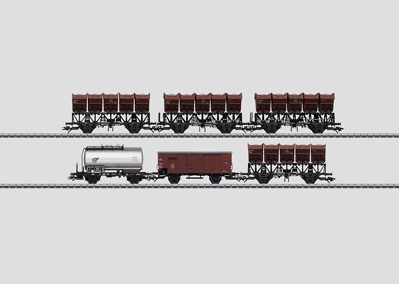 Wagons Train H0 2 Wagons à Bord Evemodel H0 1:87 - Modèle Ferroviaire Non Monté Wagons Train H0 1:87