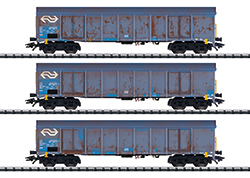 Set hogeboordwagens "houtspaandervervoer"