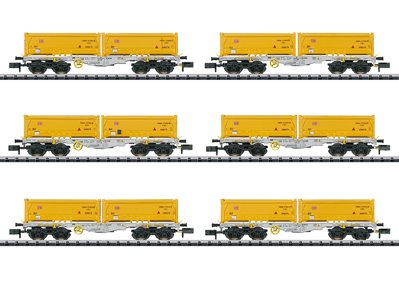 Type Sgmmns 190 Container Flat Car Set | Trix Websites