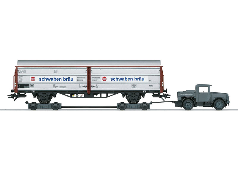 Schuco Kaelble KV 632 DB with Culemeyer Straßenroller mhi Märklin
