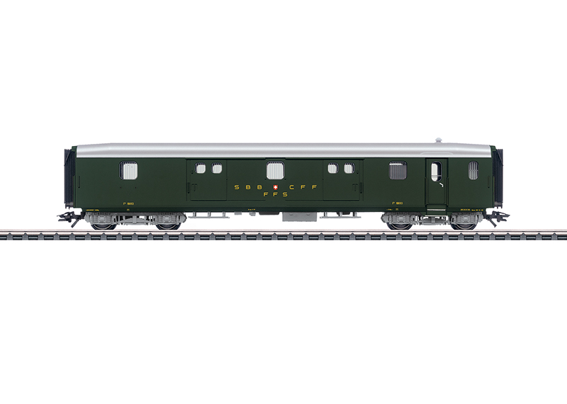 CR86 - MARKLIN 1 5808 - FOURGON À BAGAGES DB 3 ESSIEUX VERT