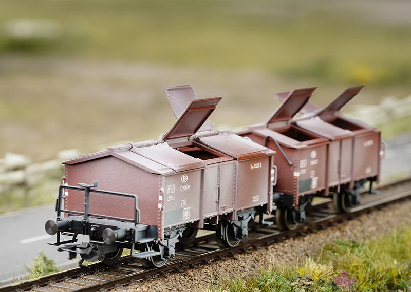 Wagon à Couvercles Rabattables SNCB Type K – Ép. III – BRAWA 50570 – HO 1/87 – Neuf