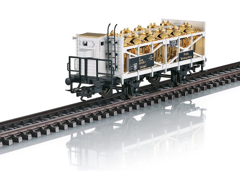 Wagons de marchandises Märklin en métal blanc pour modélisme ferroviaire à l'échelle HO