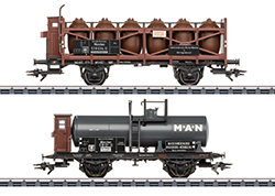 Set goederenwagens voor Stoomlocomotief BR 56.34-35
