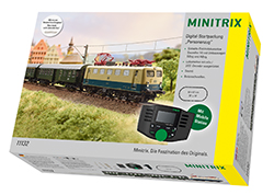 Trix Minitrix 11137 スタートパック Starter Set with a Passenger Train, Track Layout, and