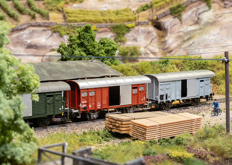 Lot De 3 Wagons Con-Cor échelle N – Type Américain Couvert Réfrigérant – Occasion