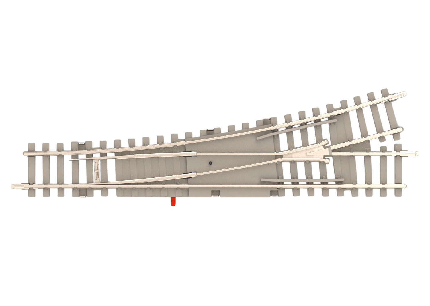 鉄道模型 minitrix 11127 Minitrix Left Turnout with Concrete Ties Radius 112.6 mm / 4-7/16