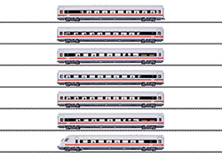 ICE Express Train Passenger Car Set